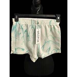 Wildfox Women’s Cotton Shortie Shorts Green & White‎ Size Small-2 Pairs Included